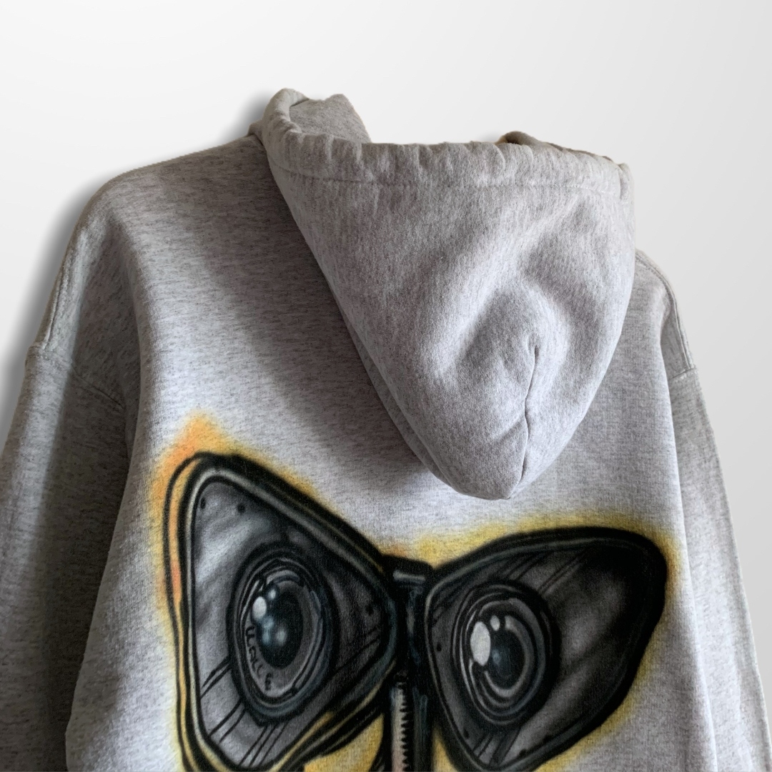Crazy Custom Disney’s Wall-E Graphic Hoodie Heather Grey (M)