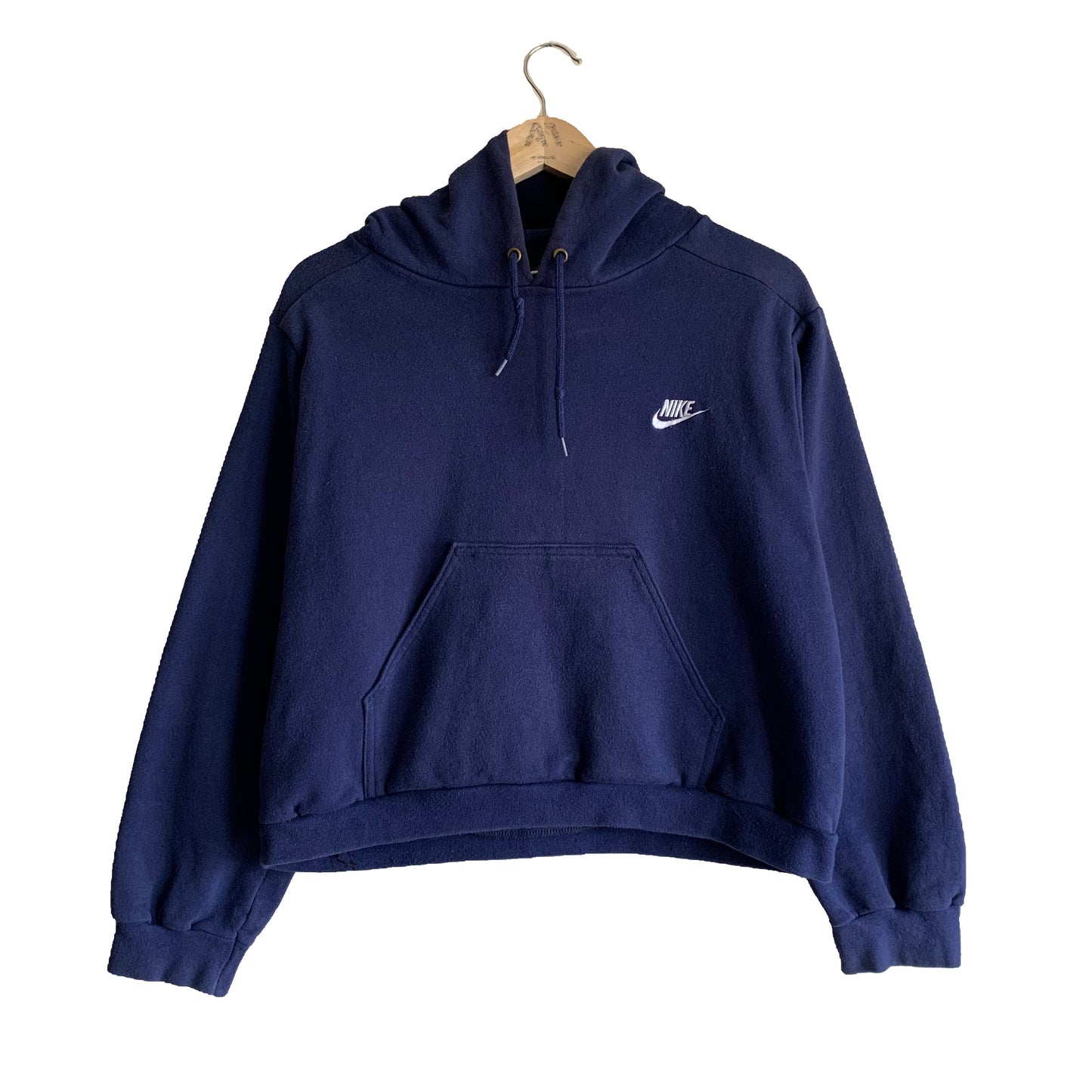 90’s Nike Town USA Cropped Hoodie Navy (S)