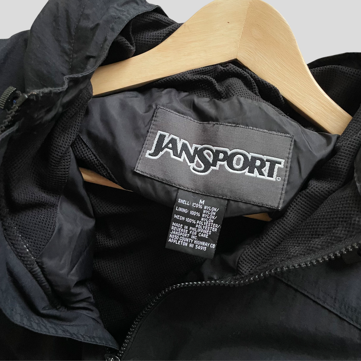 90’s Retro Jansport Full-Zip Windbreaker