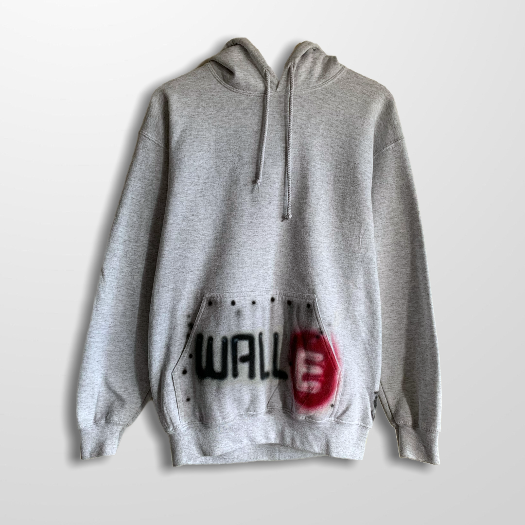 Crazy Custom Disney’s Wall-E Graphic Hoodie Heather Grey (M)