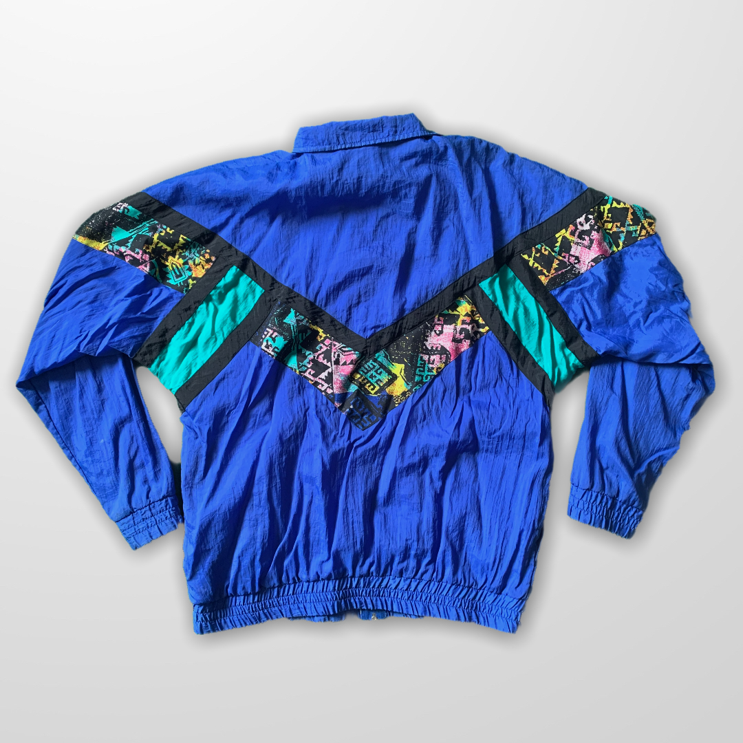 VTG 90’s Adidas Retro Full-Zip Windbreaker Blue (XL)