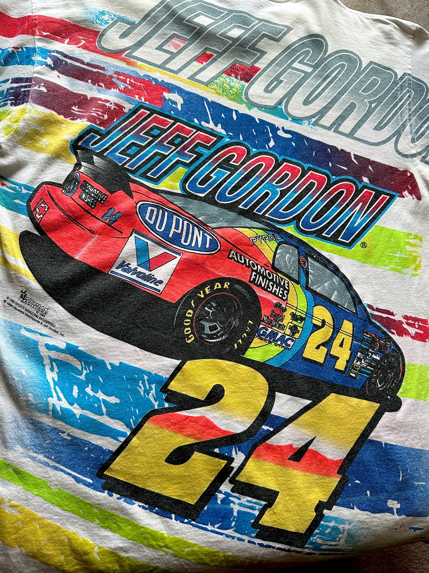 1995 Jeff Gordon NASCAR Winston Cup Champion Motorsports T-Shirt 90's Large