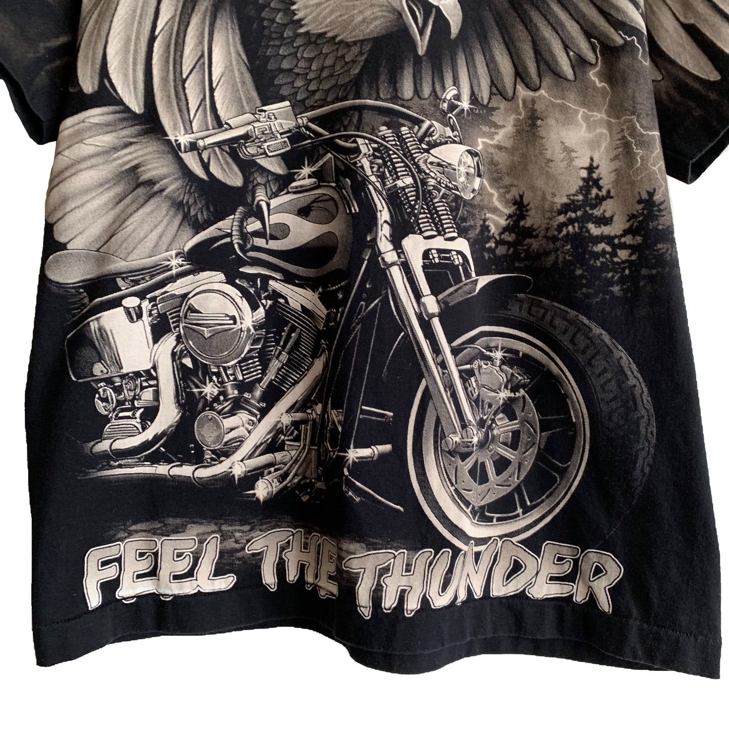 Rare Feel the Thunder All Over Print Tee (L)